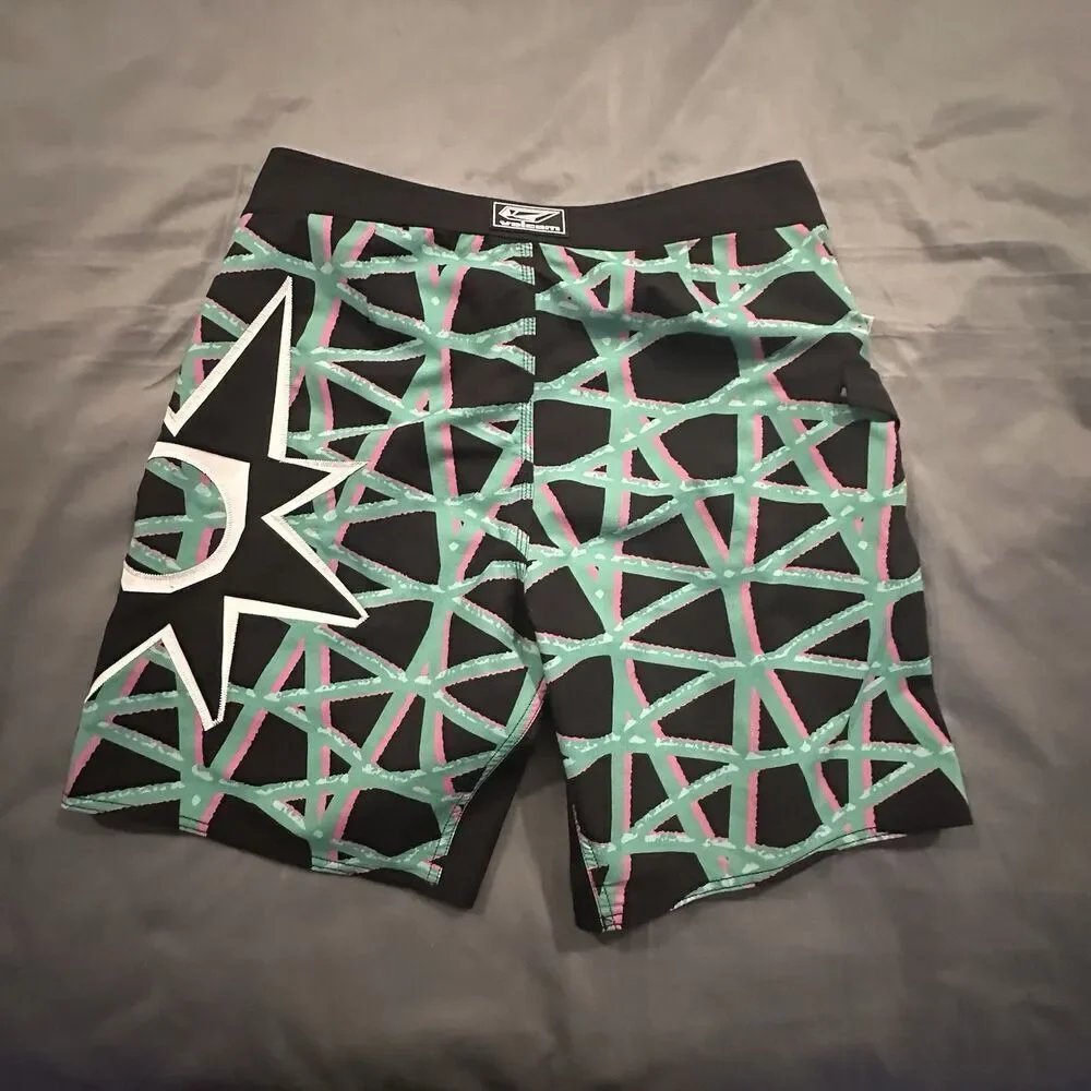 Volcom Board Shorts Mens 34 Mod Tech Swim Trunks St4r G4zer Embroidery